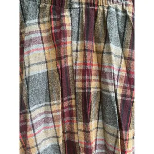 Source Unknown Vintage 60s 70s Wool Plaid Midi Skirt Pleated Preppy Fall Earth Tones Size 32 thumbnail 9