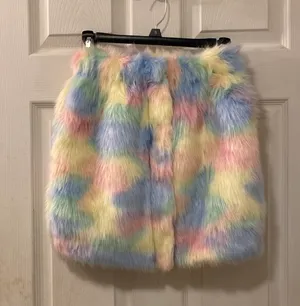 Hot & Delicious Fuzzy Tie Dye Skirt thumbnail 1