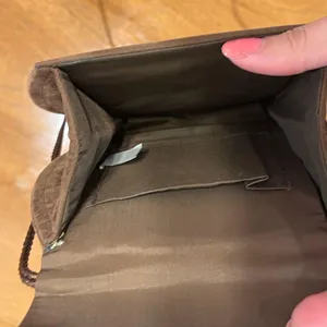 Vintage Brown Suede Mini Shoulder Bag thumbnail 5
