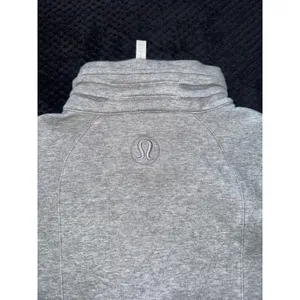 Lululemon Women's Light as Warmth Jacket Grey Fleece Full Zip Size‎ 6 thumbnail 5