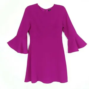 Lulu's Fuschia Bell Sleeve Mini Dress thumbnail 3