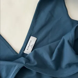 Babaton x Aritzia Contour V Neck Tank Top Blue Size Large thumbnail 6
