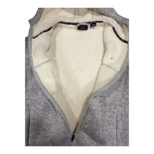 Spyder Gray Fleece Lined Full Zip Hooded Jacket sz Large thumbnail 2