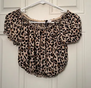 Divided Cheetah Crop Top thumbnail 1