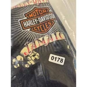 Vintage Harley-Davidson Jamaica Island Palm Beach Motorcycle Biker Tee‎ Size L thumbnail 6