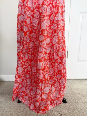 Free People Bonita Printed Boho Midi Dress Size Medium thumbnail 7