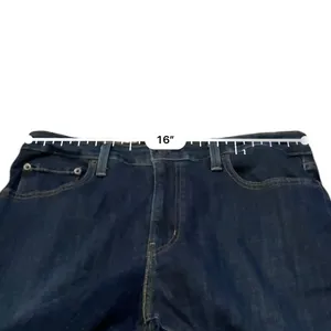 Levi's 721 High‎ Rise Skinny Jeans Dark Wash Sz 32 Plus thumbnail 10