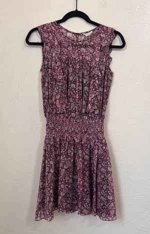 Shoshanna Dalia Silk floral popover dress size 0 thumbnail 1