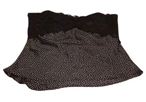 Free People Intimately Camisole Lg Black Polka Dot Lace Strapless Top Romantic thumbnail 1