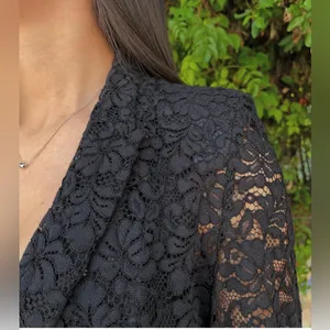 Zara Elegant Black Lace Blazer thumbnail 5