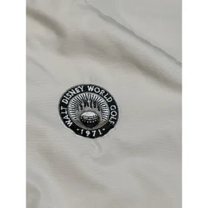 Vintage Nike Golf Walt Disney World 1971‎ 1/4 Zip Windshirt Beige Womens L 12-14 thumbnail 3