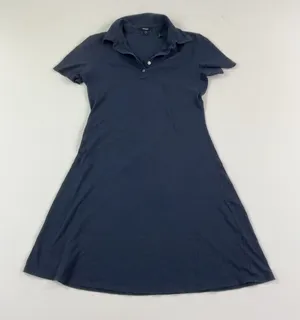 Theory Dress Womens Small Blue Easy Polo Cotton Collared Short Sleeve Jersey thumbnail 1