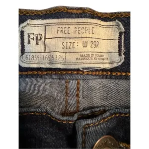 Free‎ People Distressed Slim Curvy Fit Denim Jeans Size 29 thumbnail 3