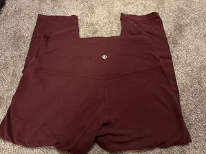 Dark Red Lululemon leggings  thumbnail 1