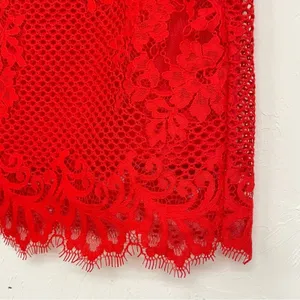 For Love & Lemons Red Lace Mini Skirt Womens S Girly Coquette Romantic Stretch thumbnail 6