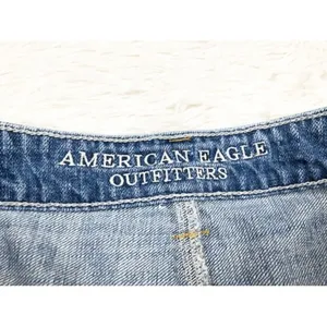 American Eagle High Rise Festival Cutoff Jean Shorts Painted Design Size 6‎ thumbnail 6