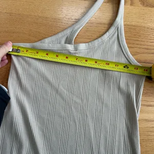Aerie‎ One Shoulder Ribbed Midi Dress Size Medium Cream Tan thumbnail 8