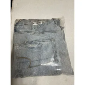 American Eagle Women Size 10 Regular Light Wash Distressed Ripped Jeans 0586 thumbnail 4