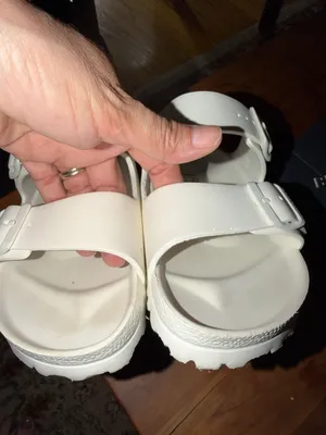 Birkenstock White L 10 M 8 Two-Strap EVA Sandals thumbnail 4