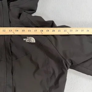 Y2k The North Face Womens XL Black Softshell Fleece Lined Hooded Jacket thumbnail 4