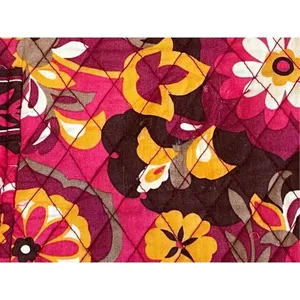 Vera Bradley 2009 Carnaby Floral The‎ Gabby Quilted Tote Handbag Pink Boho Chic thumbnail 3
