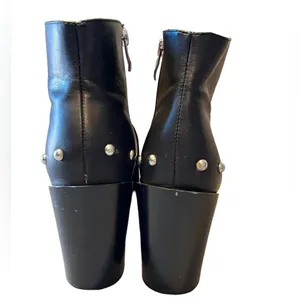Nasty Gal Charlie Black Studded Bootie thumbnail 10