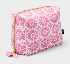 🩷 NWT! Daisy Floral Toiletry Bag Pink and White - ROLLER RABBIT x TARGET thumbnail 1