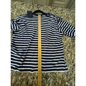 ATM Anthony Thomas Melillo Classic Jersey Long Sleeve Boy Tee Striped Navy White thumbnail 14