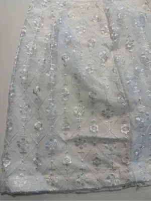 Urban Outfitters White Embroidered Mini Skirt Cottagecore Coquette‎ Size S thumbnail 5