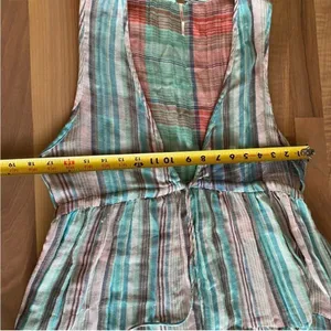 Free people Freebird‎ blue striped v neck sundress small thumbnail 7