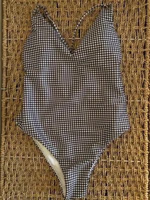 gingham one piece thumbnail 2