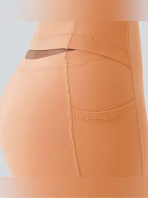HALARA | SoftlyZero™ Backless Active Dress-Easy Peezy | Apricot Sherbet | LARGE thumbnail 3
