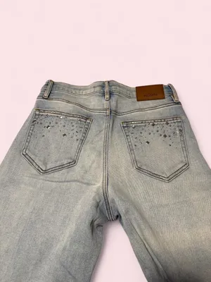 Hidden Jeans Light Blue Wide-Leg Jeans with Stud Accent thumbnail 4