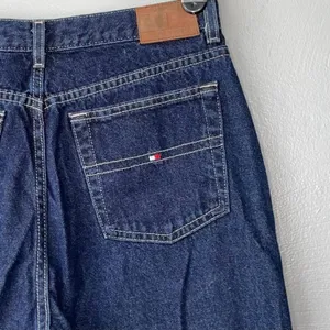 Vintage 90s Tommy Hilfiger Jeans Womens Size 8 Dark Baggy High Waist Mom 30X31 thumbnail 5