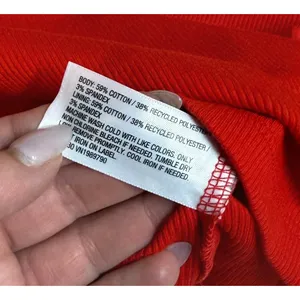 A New Day Women XS Red Ribbed Tube Top Bra Liner Stretch Y2K Basic Going Out New thumbnail 4