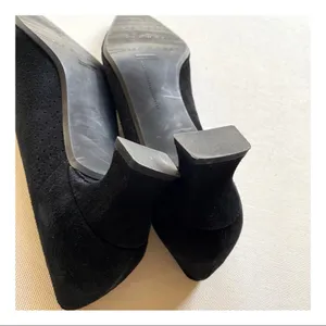 COPY - Stuart Weitzman Perforated Suede Kitten Heels thumbnail 7