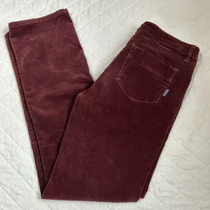 Patagonia Women’s Maroon Corduroy Pants size 28 thumbnail 3