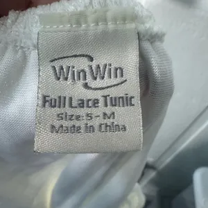 Win Win  White Lace Tunic Size Small/Medium EUC thumbnail 7