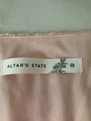 Altar'd State peach lace long sleeve thumbnail 2