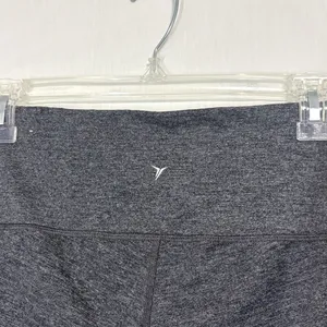 Old‎ Navy Go-Dry Active Leggings Gray Moto Pintuck Athletic Pants Yoga Medium thumbnail 6