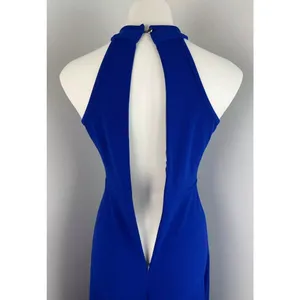 High Neck Formal Wedding Maxi Evening Prom Homecoming Dress Gown Small thumbnail 5