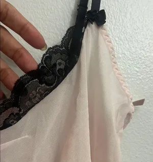 Victorias Secret Chic Pink Lace Trim Lingerie babydoll Y2K thumbnail 3