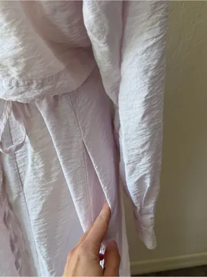 Young Fabulous and Broke Derby Cut Out Poplin Shirt Maxi Dress Light Baby Pink thumbnail 8