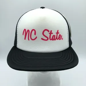 NCAA NC State Wolfpack Hat Cap Ouray Black White Pink One Size Snapback thumbnail 2