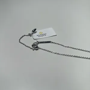 Kendra Scott Mallory Silver Pendant Healing Rose Quartz Necklace thumbnail 11