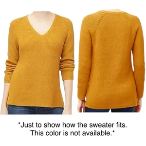 J Crew Cotton V-Neck Vented Hem Tunic Sweater AV009 Light Blue Size Medium thumbnail 15