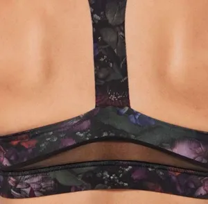 Lululemon Break Free Bra Nulux Frozen Flourish Multi / Black Size 6 thumbnail 11
