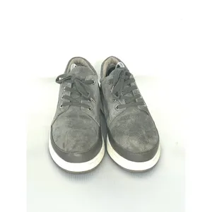 Donald J Pliner Miranda Platform Sneaker Size 9 Gray Suede Leather Lace Up Shoe thumbnail 4