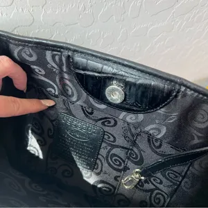 Brighton Black Canvas with Leather Detail Purse thumbnail 6