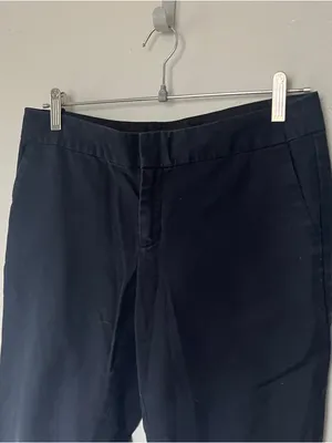 Banana Republic Women's Navy Cropped Stretch Pants thumbnail 4